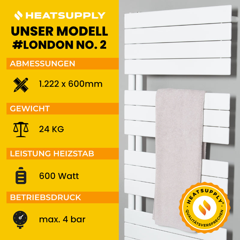 London No. 2 - RAL 9016 - HEATSUPPLY 
