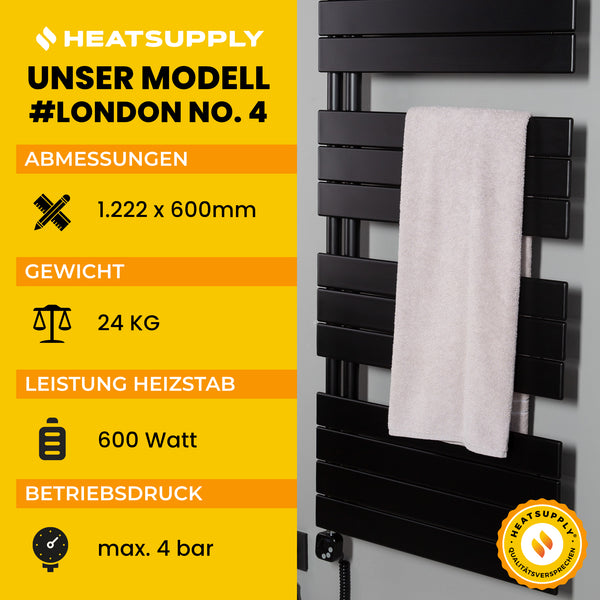 London No. 4 - RAL 9005 - HEATSUPPLY 