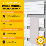 London No. 4 - RAL 9016 - HEATSUPPLY 