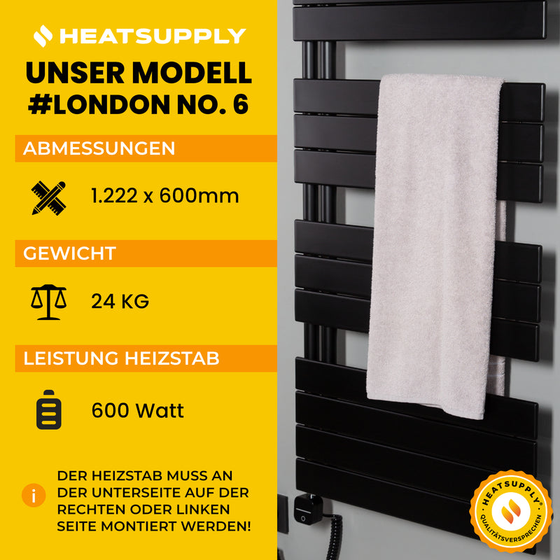 London No. 6 - RAL 9005 - HEATSUPPLY 